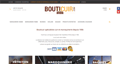 Desktop Screenshot of bouticuir.com