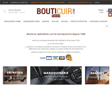 Tablet Screenshot of bouticuir.com